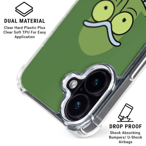 Adult Swim Rick and Morty Pickle Rick iPhone 16 Clear Case